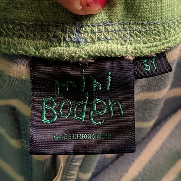 Mini Boden Terry Striped Lounge Pants 5 - Picture 5 of 8